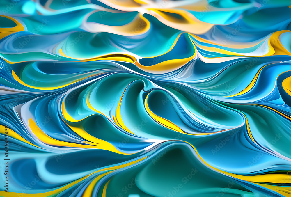 Poster bstract soft blue wave background. blue background with blue lines curved wavy sparkle with copy spa
