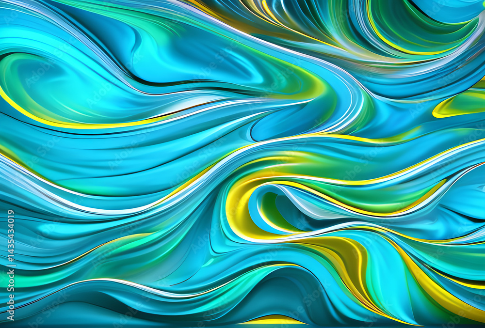 Poster bstract soft blue wave background. blue background with blue lines curved wavy sparkle with copy spa