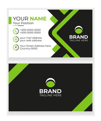 Double-side professional creative business card template design. Business and personal use