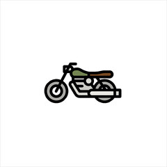 Obraz premium vector motorcycle icon