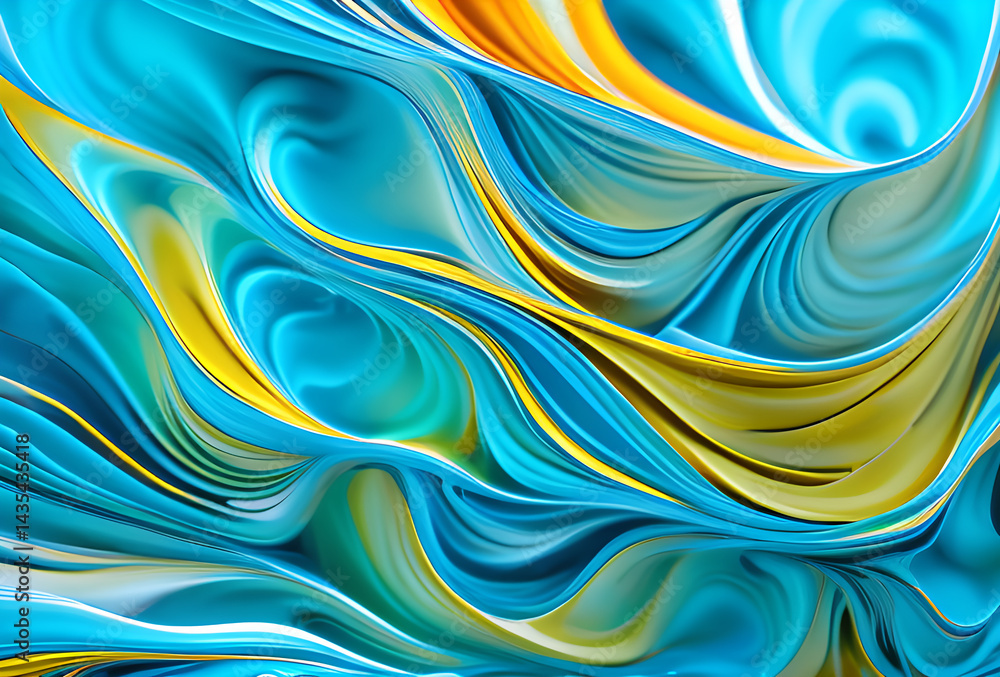 Poster bstract soft blue wave background. blue background with blue lines curved wavy sparkle with copy spa