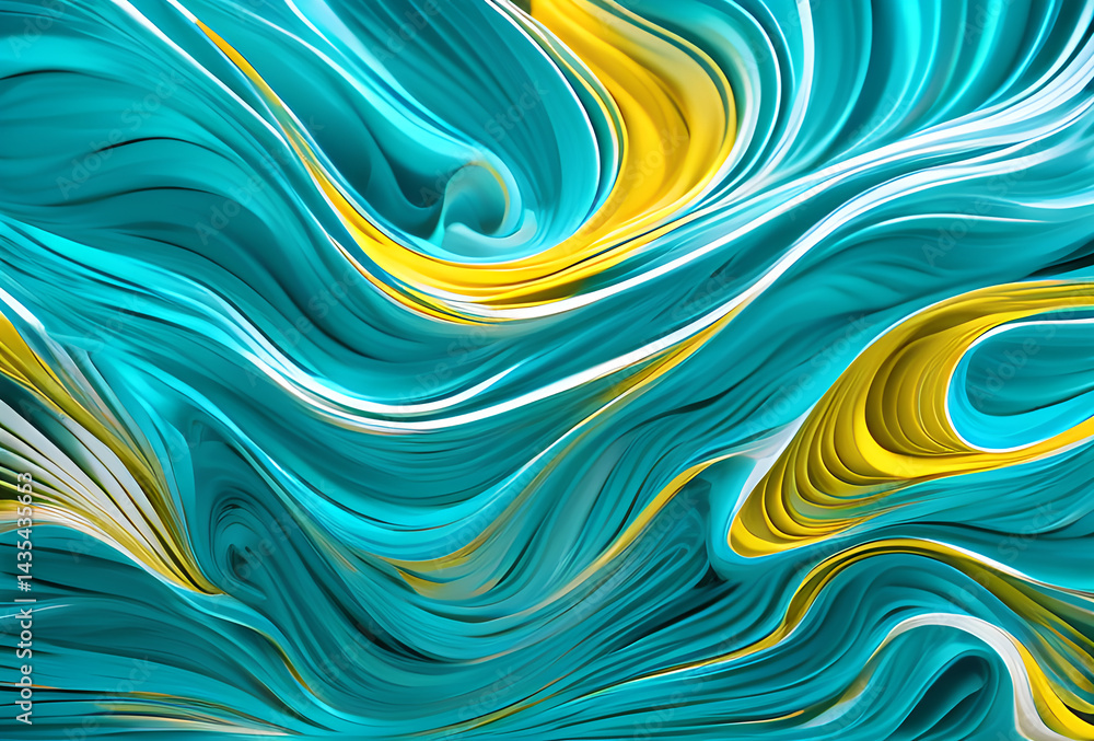 Poster bstract soft blue wave background. blue background with blue lines curved wavy sparkle with copy spa