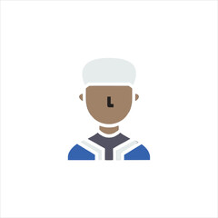 set of funny cartoon chef