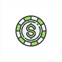 email symbol on green background