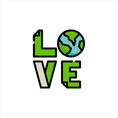 recycle symbol with globe