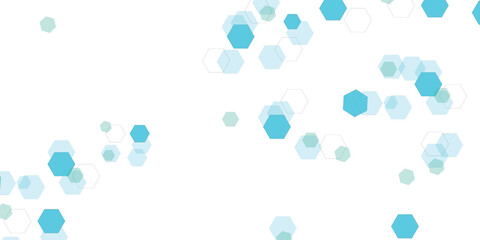 Geometric abstract background with simple hexagonal elements Vector hexagons pattern.