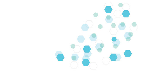  Medical, technology or science design Vector Geometric abstract background with soft green hexagons. 