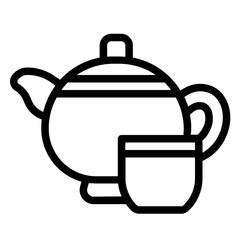 Chinese Tea Set Icon