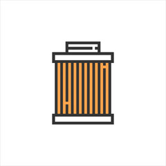 battery icon isolated on white background