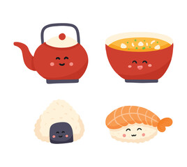 Set Icons Sushi