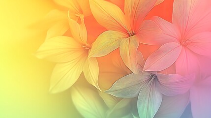 Pastel Flowers Soft Background.