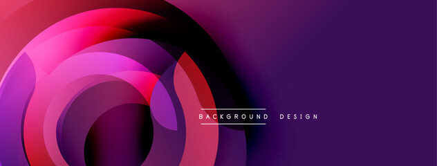 Abstract layers create dynamic composition. Pink, purple hues blend, forming flowing shapes. Modern design element for backgrounds.