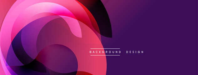 Abstract fluid shapes, vibrant pinks, purples. Modern design element, smooth gradients create dynamic composition. Background texture.