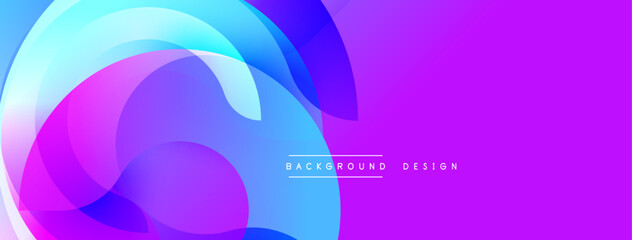 Abstract fluid shapes blend vibrant blues, pinks, purples. Gradient background creates dynamic visual effect. Modern design element.