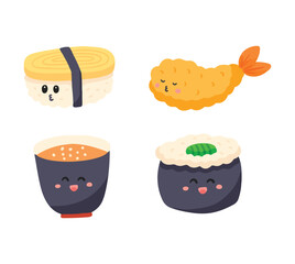 Set Icons Sushi