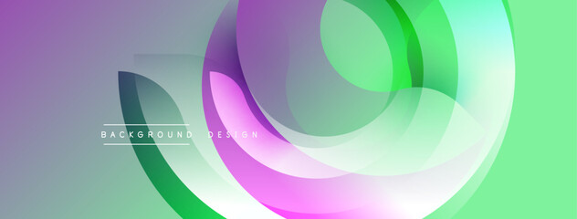Abstract layers, vibrant colors, smooth gradients. Modern design, flowing shapes, visual harmony. Minimalist aesthetic, soft transitions.