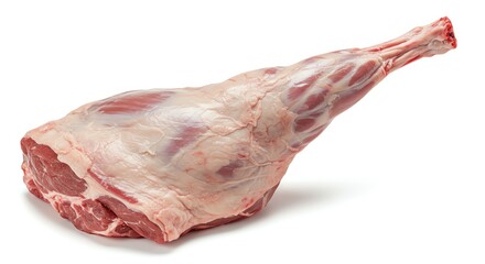 Raw Leg of Lamb Ready for Cooking Preparation