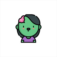 funny cartoon zombie