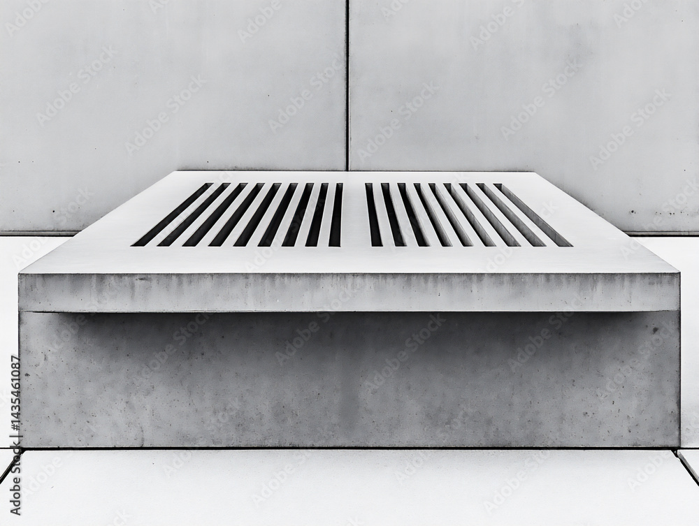 Poster two thin parallel lines wider gap minimalist border architecture