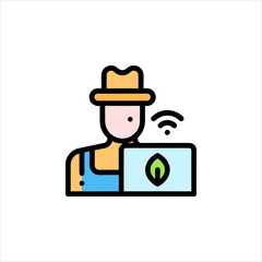 funny cartoon farmer