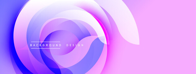 Abstract swirling shapes, purple hues, modern design. Soft gradients create dynamic visual flow. Minimalist aesthetic.