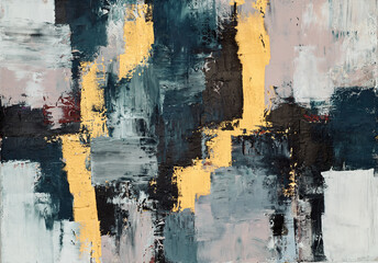 Colorful modern artwork, abstract paint strokes, oil painting on canvas. Acrylic art, artistic texture. Brush daubs and smears grunge background, hand painted pattern