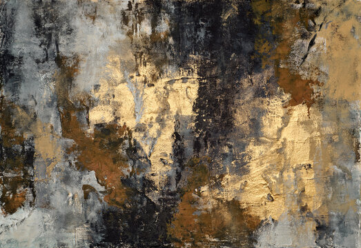 Colorful modern artwork, abstract paint strokes, oil painting on canvas. Acrylic art, artistic texture. Brush daubs and smears grunge background, hand painted pattern