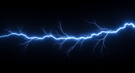 Powerful lightning bolt visual design