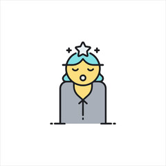 cartoon character of businessman