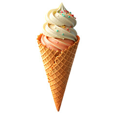 Ice Cream Cone Isolated on Transparent Background | Ice Cream PNG Clipart