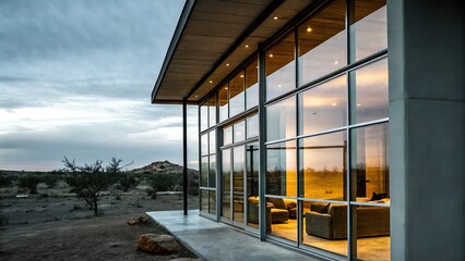 Cozy Interior in Remote Desert Setting