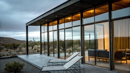 Fototapeta premium Contemporary Home with Astral View