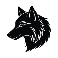 Fototapeta premium wolf head site view