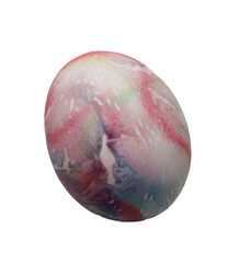 Obraz premium isolated decorative painted easter eggs