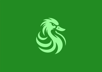 Simple minimalist duck logo with clean charm