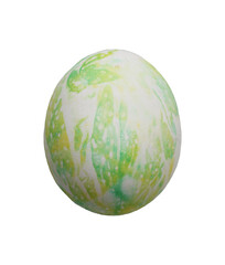 isolated decorative painted easter eggs