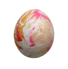 isolated decorative painted easter eggs