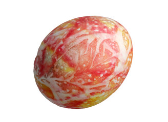 Fototapeta premium isolated decorative painted easter eggs