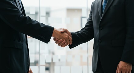 Business People Handshake Concluding Partnership Deal