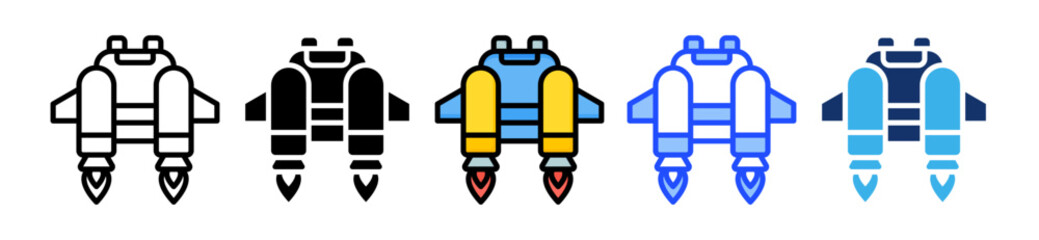 Jetpack Icon Collection With Multiple Styles