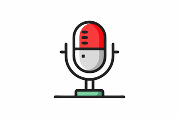 Basic Podcast Live Recording Indicator Icon