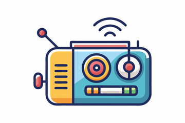 Simple Radio with Microphone Placed on Top