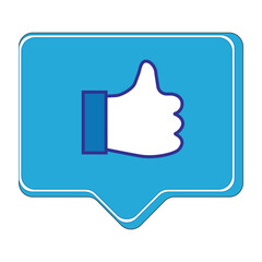 vector illustration of a hand with a symbol