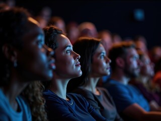 Engrossed Audience Viewing