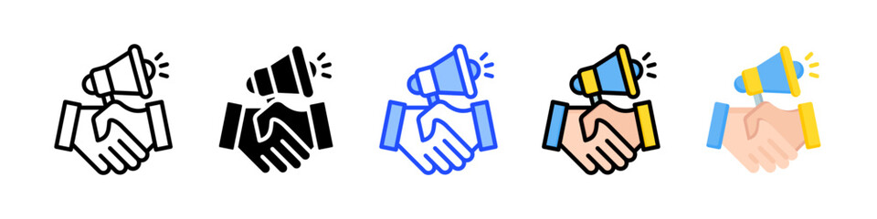 Affiliate Marketing Icon Collection With Multiple Styles