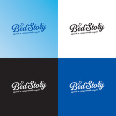 Bed Story bed brand logo design