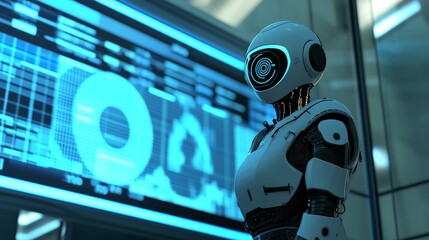 Modern AI Trading Bot in Financial Office Environment