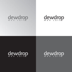 Obraz premium De Drop men care brand logo design