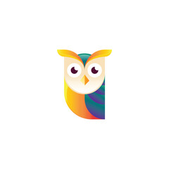 Owl Gradient Logo Icon