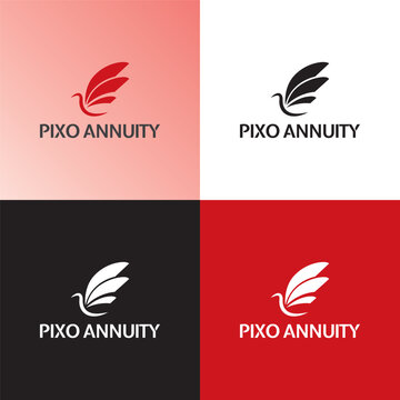 Pixo Annunity financial company logo design